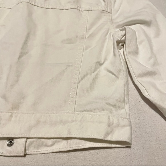GAP Kids White Denim Jacket Size Medium - Picture 16 of 16
